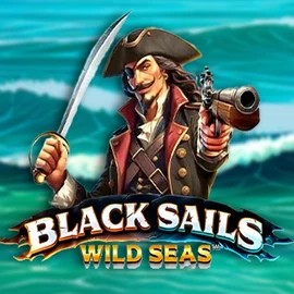Black Sails Wild Seas slot logo by Infinity Dragon Studios at SLOTT Casino