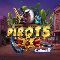 Pirots 3 logo by ELK Studios at SLOTT Casino