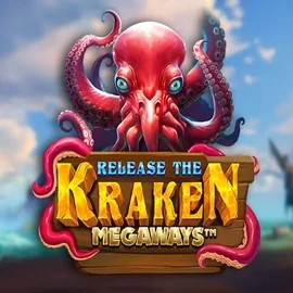 Release the Kraken Megaways logo by Pragmatic Play at SLOTT Casino