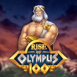 Rise of Olympus 100 slot logo by Play'n GO at SLOTT Casino