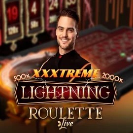 Official Live Casino logo: XXXtreme Lightning Roulette by Evolution at SLOTT Casino